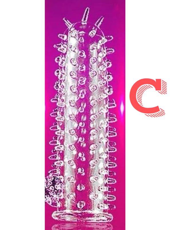 Soft Silicone Condoms - Spike Reusable Condoms - Washable Condoms
