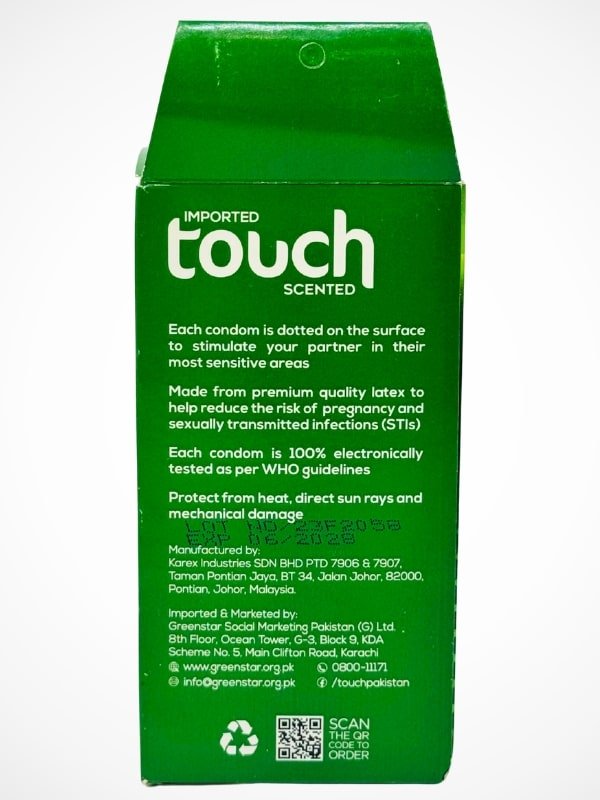 Touch Dotted Condom - 6 x 3 Condoms Pack 3 Touch Dotted Condom - 6 x 3 Condoms Pack