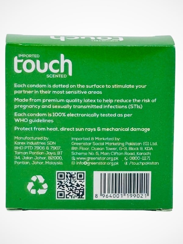 Touch Dotted Condoms - 3 Condoms Pack 2 Touch Dotted Condoms - 3 Condoms Pack