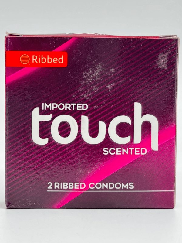 Touch Ribbed Condoms – 2 Ribbed Scented Condom