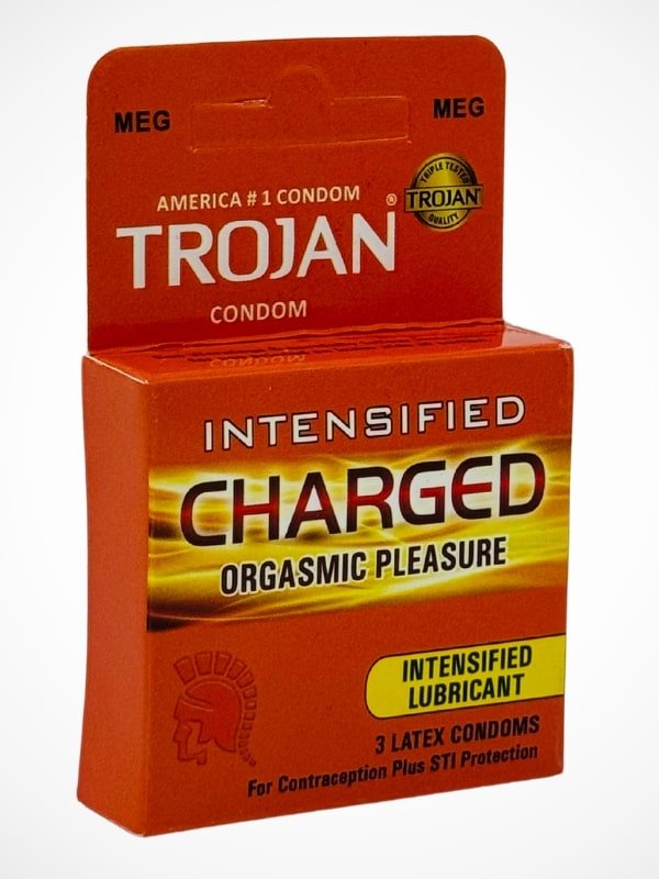 Trojan Charged Condom – 3 Intensified Lubricant Condoms