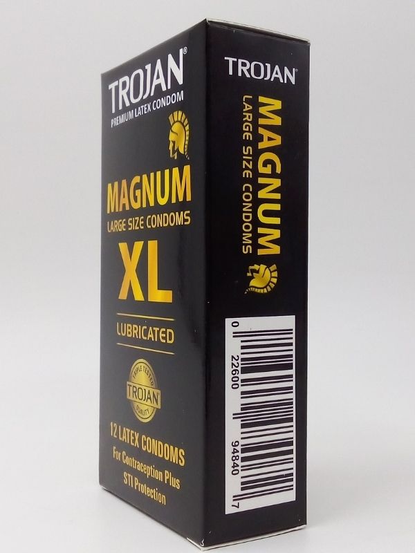 Trojan Magnum Condoms 12 Count - Lubricated Latex Large Size Condoms 4 Trojan Magnum Condoms 12 Count - Lubricated Latex Large Size Condoms