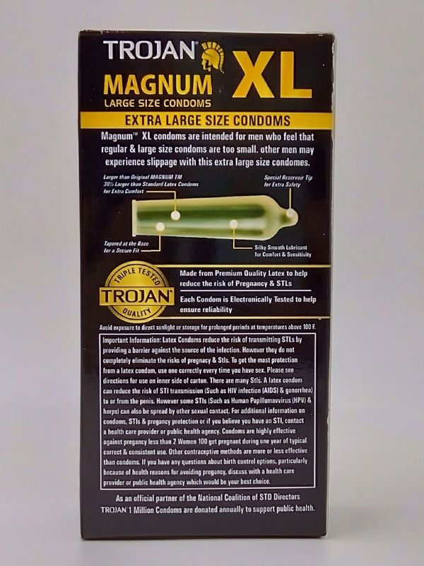 Trojan Magnum Condoms 12 Count - Lubricated Latex Large Size Condoms 2 Trojan Magnum Condoms 12 Count - Lubricated Latex Large Size Condoms