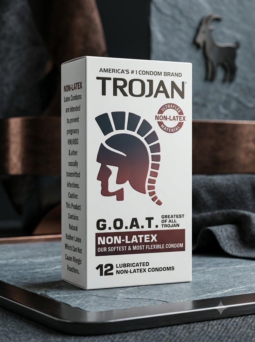 Trojan Non-Latex Condoms – 12 Pack | Ultra-Thin, Soft & Flexible for Maximum Sensitivity