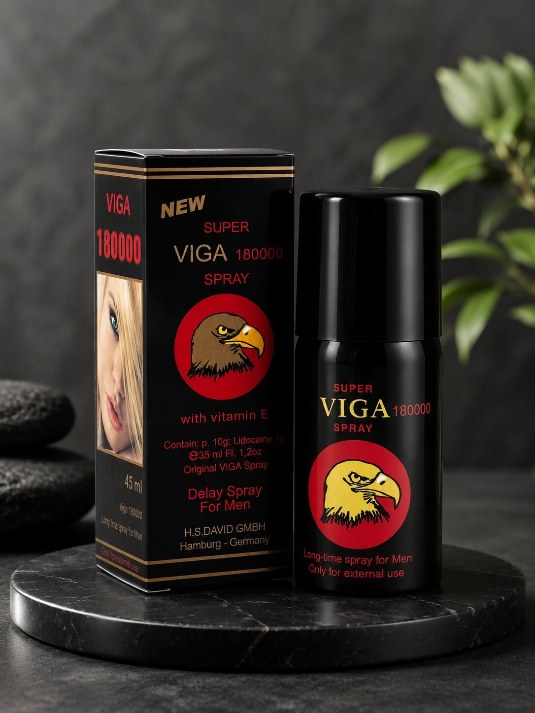 Viga 180000 Delay Spray for Men – 45ml Lidocaine Timing Spray | Long Lasting