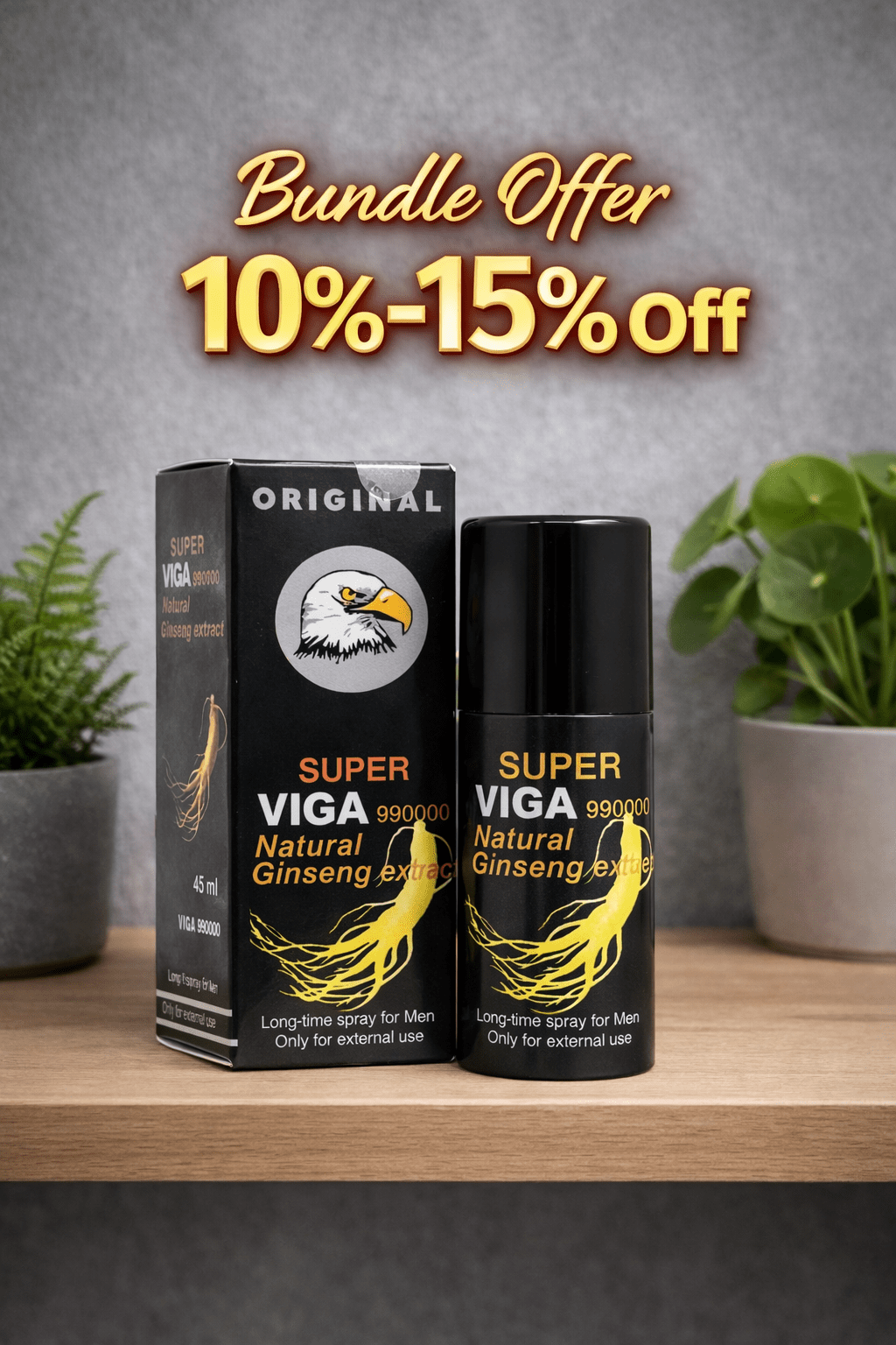Viga 990000 Delay Spray Deal Pack – 3 or 5 Pack Ginseng Formula