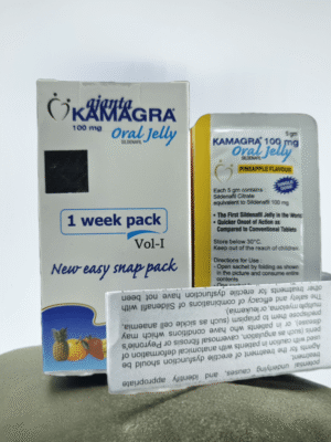 Kamagra Oral Jelly 100mg by Ajanta Pharma - Flavored 7 Sachets