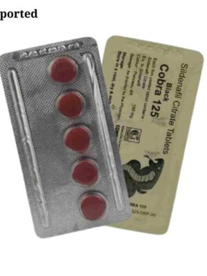 Black cobra 125Mg by Combitic Global Caplet Pvt Ltd (India). (20 Tablet)