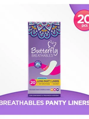 Butterfly Daily Care Panty Liners – 20 Long Liners in Pakistan