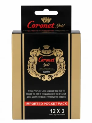Coronet Gold Condoms 3S | Dotted & Lubricated in Pakistan