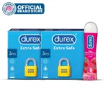 Bundle Pack Durex Extra Safe Condoms & Very Cherry Lube 50Ml in Pakistan
