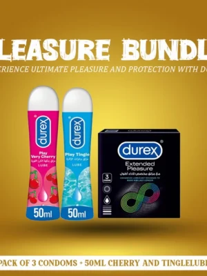Durex Deal Pack Extended Pleasure Timing Condoms & Lube in Pakistan