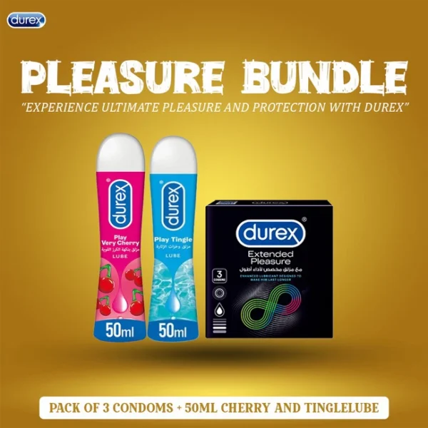 Durex Deal Pack Extended Pleasure Timing Condoms & Lube in Pakistan