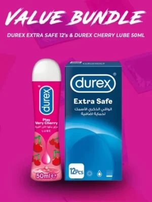 Durex Pack Of 2: Play Cherry Lube & Extra Safe Condoms in Pakistan
