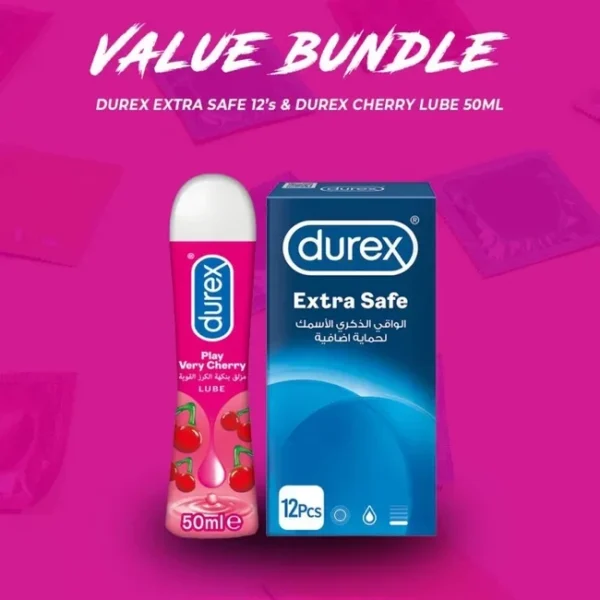 Durex Pack Of 2: Play Cherry Lube & Extra Safe Condoms in Pakistan 1 Durex Pack Of 2: Play Cherry Lube & Extra Safe Condoms in Pakistan