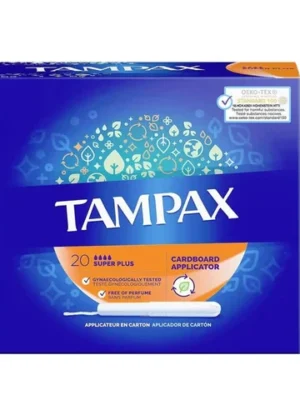 Tampax Cardboard Super Plus Tampons – 20 Count in Pakistan