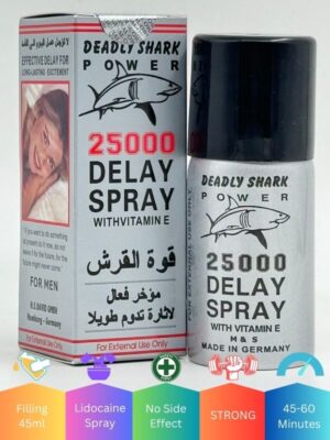 Deadly Shark 25000 Delay Spray - Long Lasting Excitement