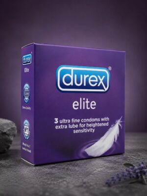 Durex Elite Condoms | 3 Pack | Ultra Fine | Extra Lubricated