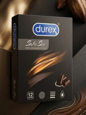 Durex Extra Stimulation Condoms – Pack of 12 | Safe Sex, Natural Latex