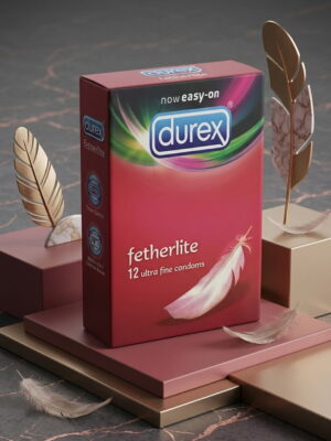 Durex Fetherlite Condoms – Ultra Fine, Extra Sensitive | Pack of 12