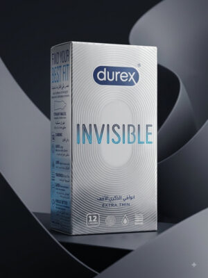 Durex Invisible Extra Thin Condoms – 12 Pack | Ultra-Sensitive Protection