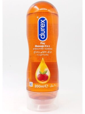 Durex Lubricant Massage Gel 200ml - 2 in 1 Stimulating Play Massage Gel