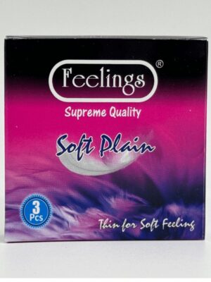 Feelings Condoms - 3 Soft Plain Thin Condoms