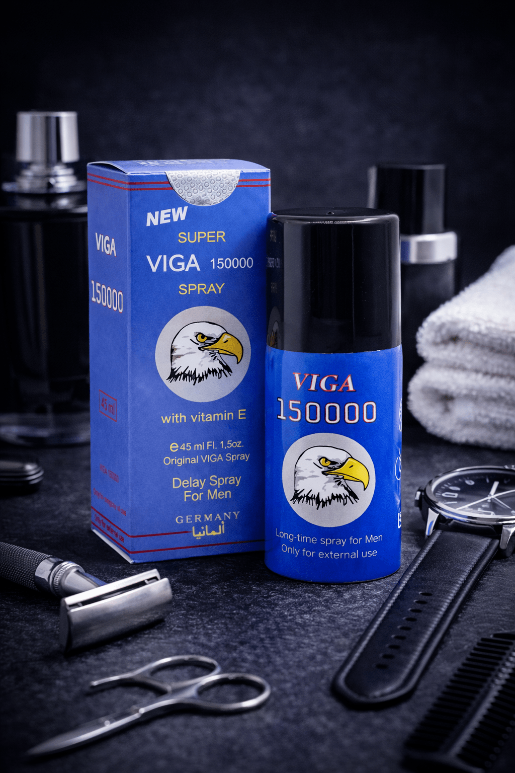 Super Viga 150000 Delay Spray For Men 45ML | Blue